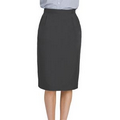 Ladies Hip Pleated UltraLux Skirt Gray